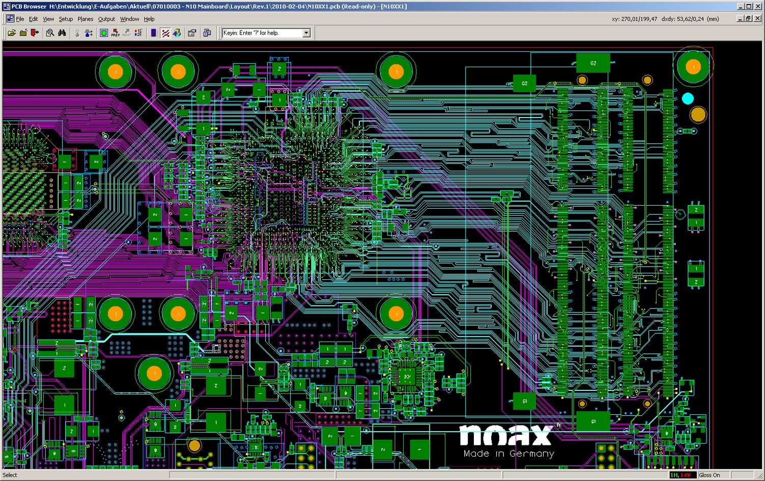 noax Boardserie N10 PCB Layout