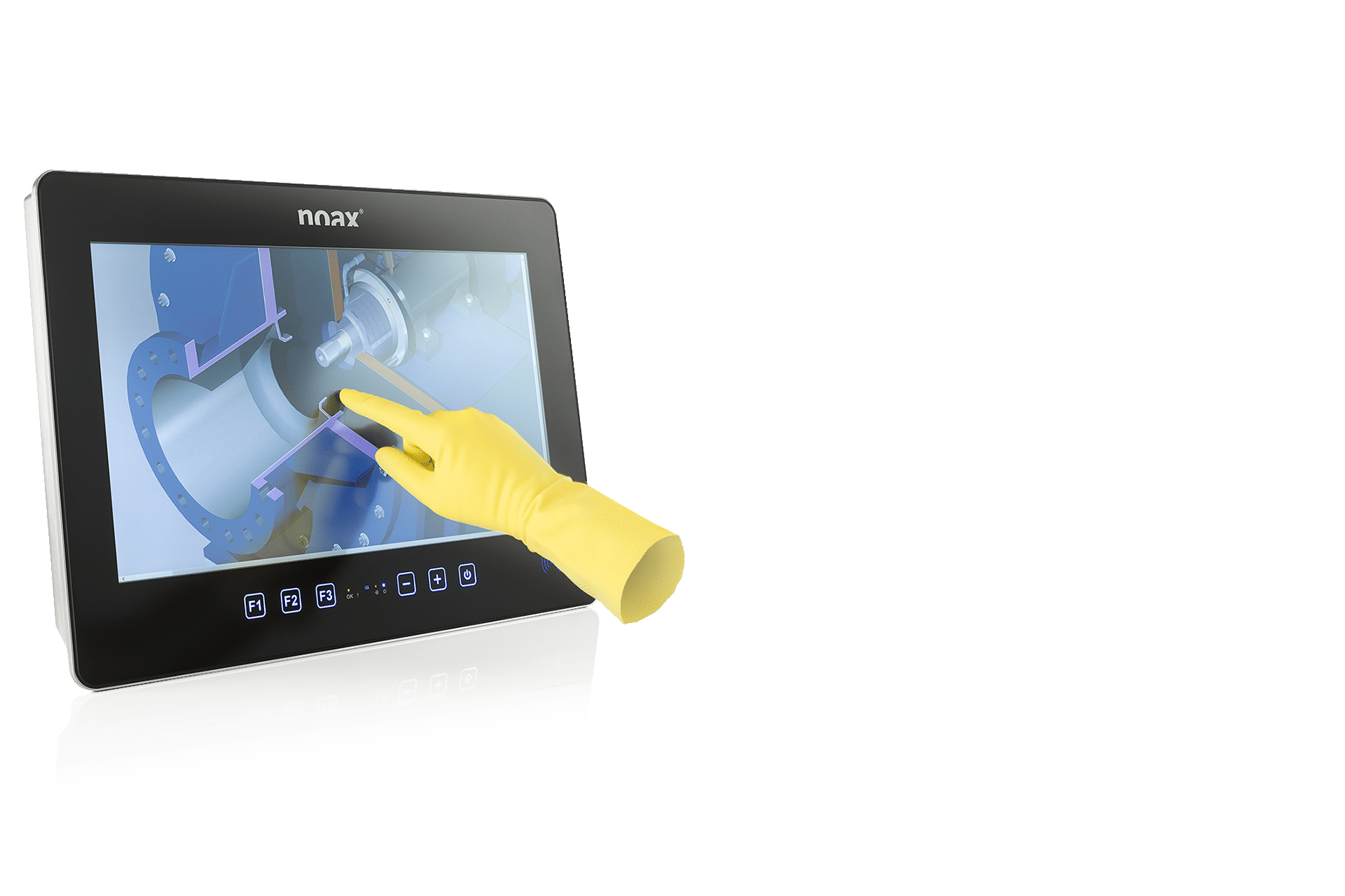 noax Industrie PC resistiver Touch mit Handschuhbedienung