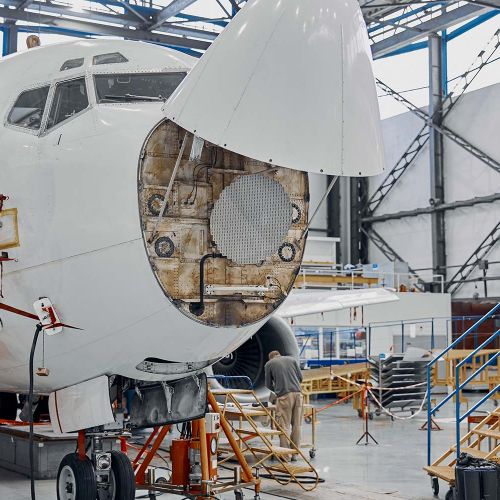 Plane under construction